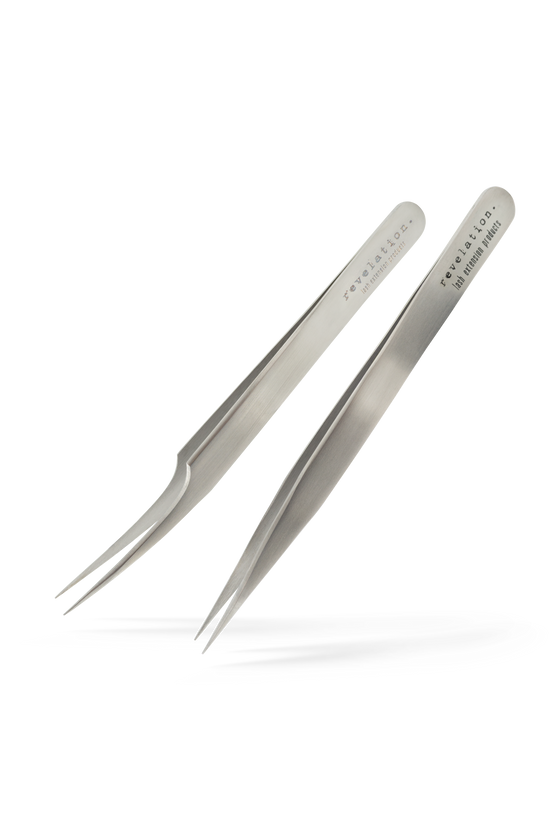 Elite Precision Straight & Curved Tweezer Set