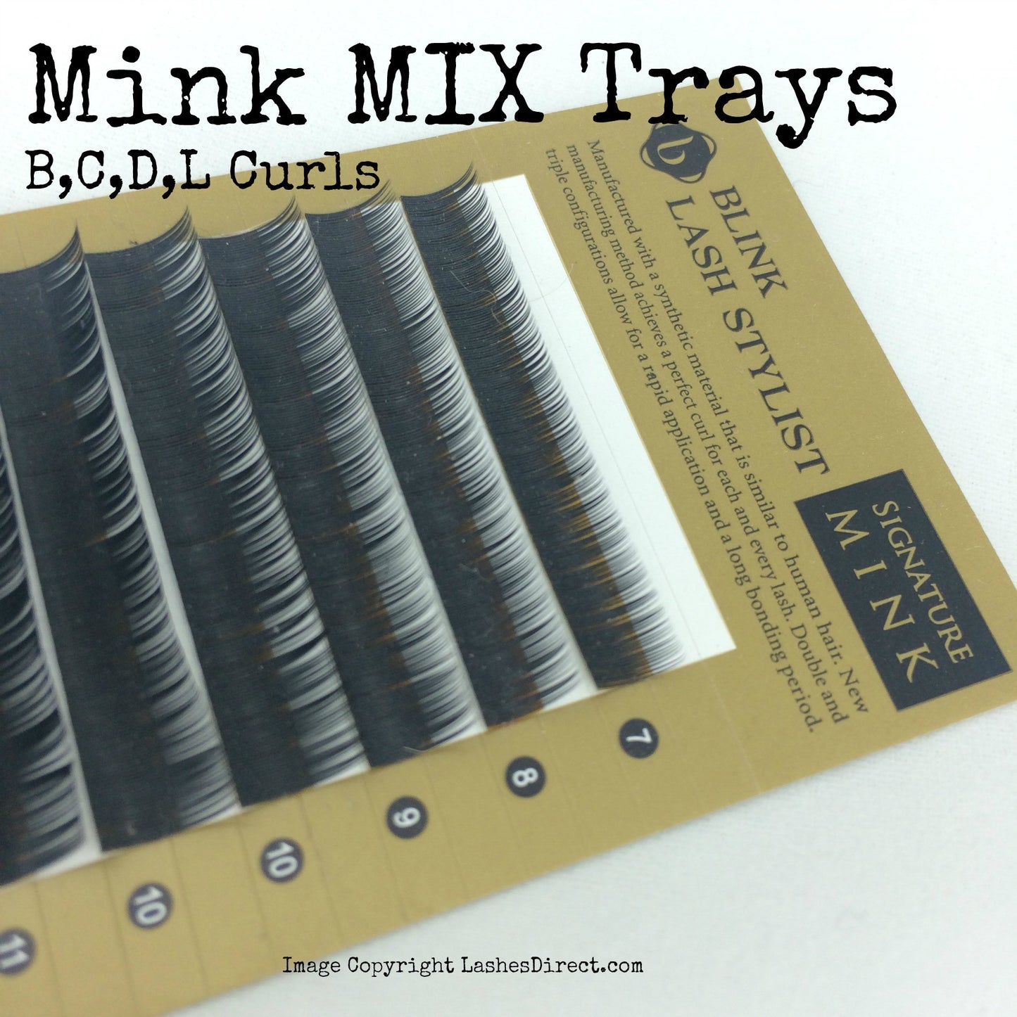 Mink Mix Lash Tray
