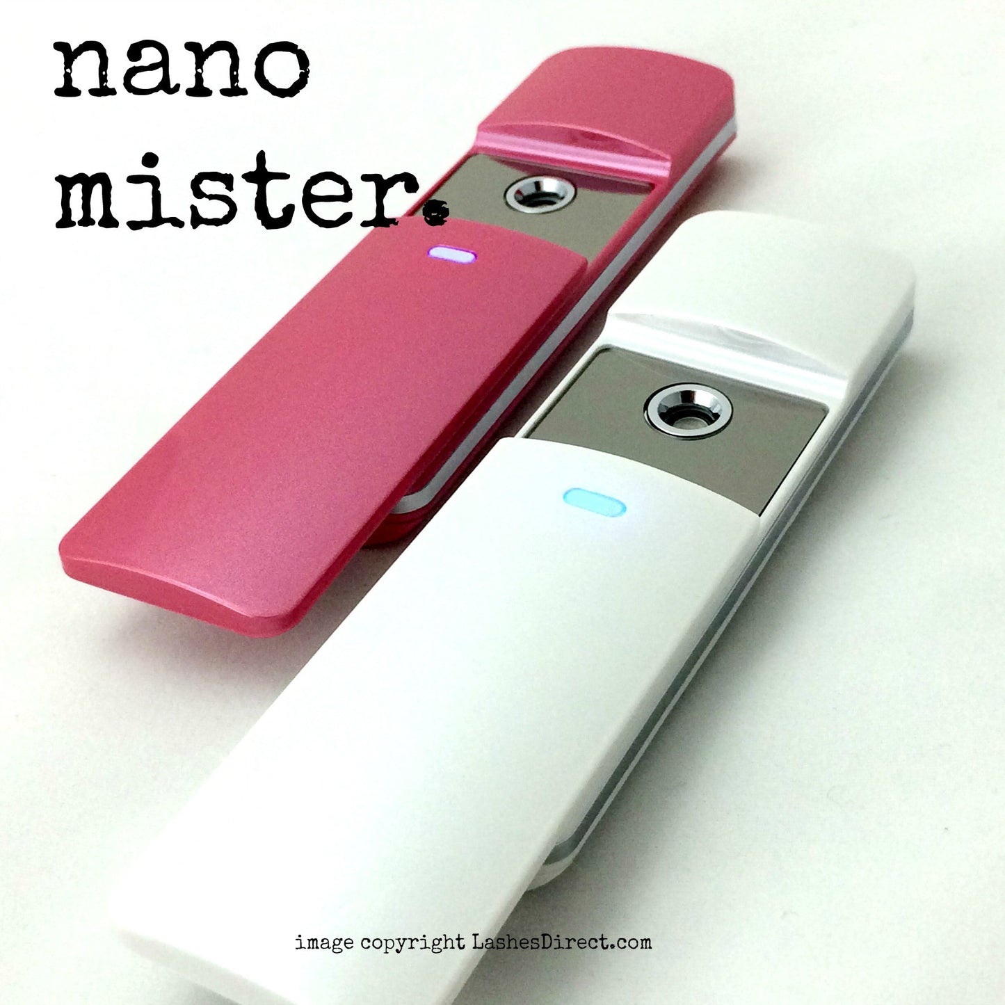 Load image into Gallery viewer, Nano Mister used to cure eyelash extension adhesives / glues.
