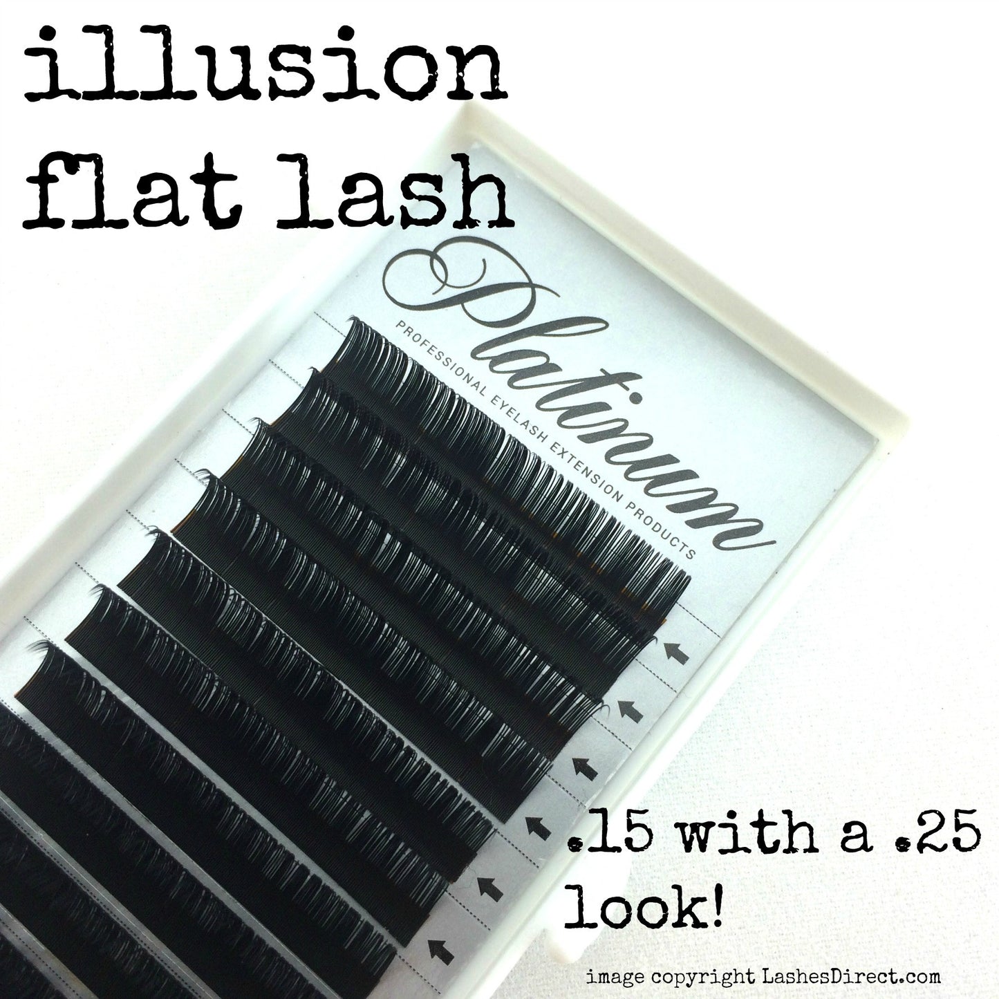 illusion Flat Lash tray 0.18 width