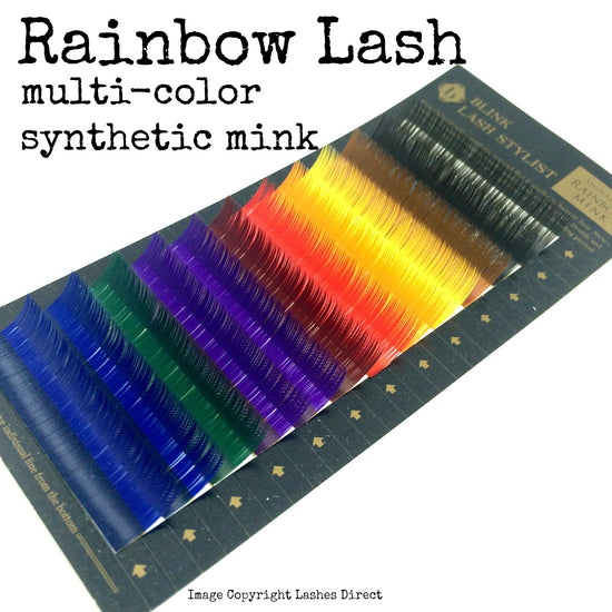 Rainbow Eyelash Extension Multi-Color Tray